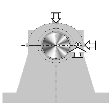 Absolute bearing vibrations